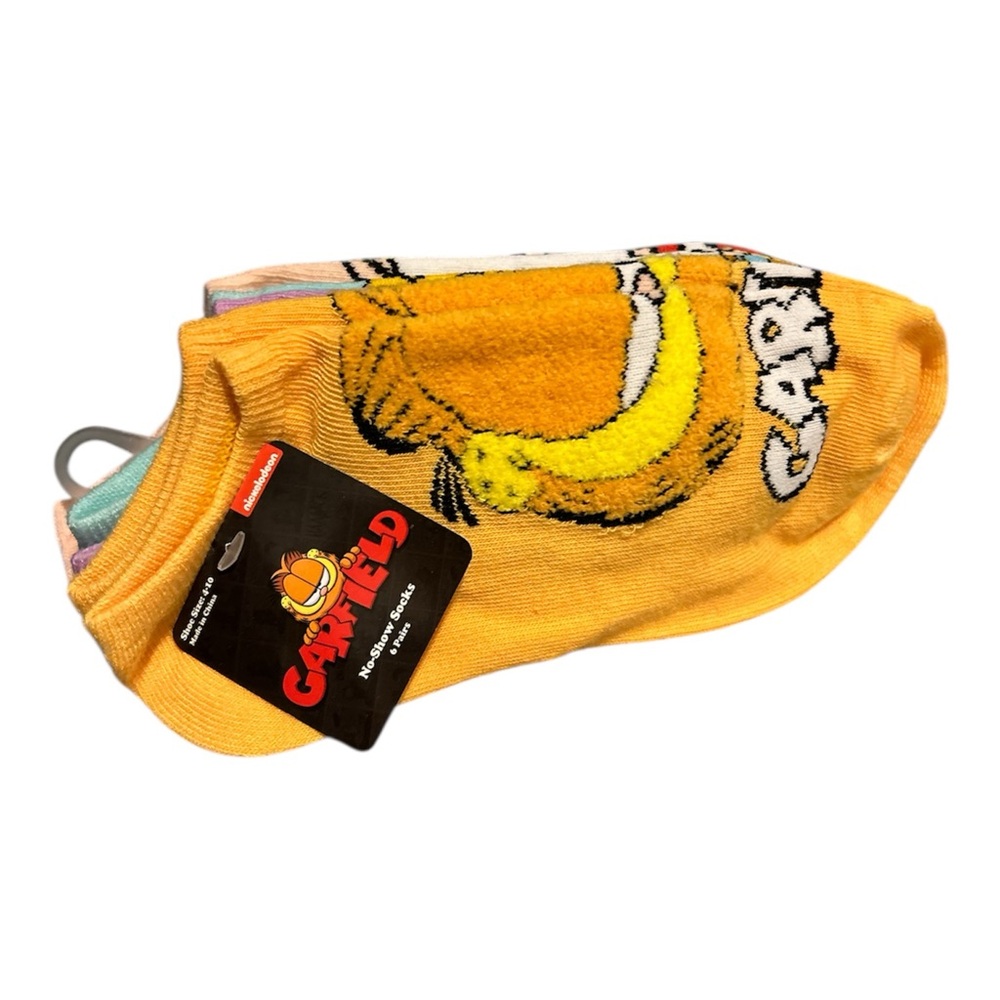 6 Pack Women's Garfield Low Cut Socks